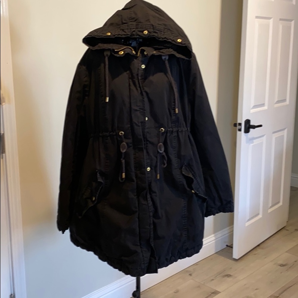 H&M Mama XL Black Parka Jacket